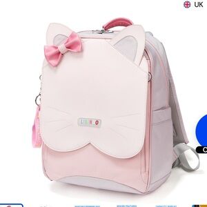 Auobag Pink Cat Ear Kids Backpack